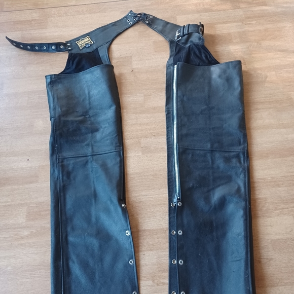 Motorcycle chaps leather size medium - Picture 6 of 6